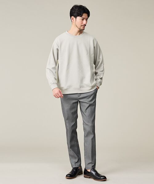 ABAHOUSE / アバハウス スウェット | ドットツイル ダンボール クルーネック プルオーバー | 詳細11
