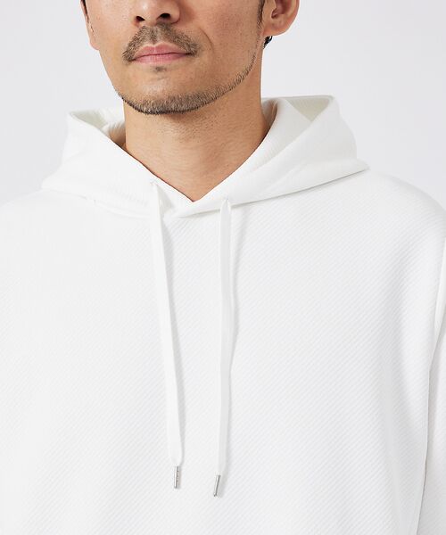 ABAHOUSE / アバハウス パーカー | ドットツイル ダンボール プルパーカー | 詳細3