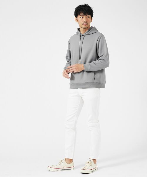 ABAHOUSE / アバハウス パーカー | ドットツイル ダンボール プルパーカー | 詳細15