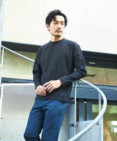 ABAHOUSE / アバハウス Tシャツ | ジオメトリックリンクス 長袖Tシャツ