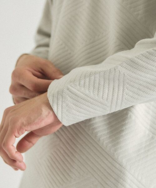 ABAHOUSE / アバハウス Tシャツ | ジオメトリックリンクス 長袖Tシャツ | 詳細8