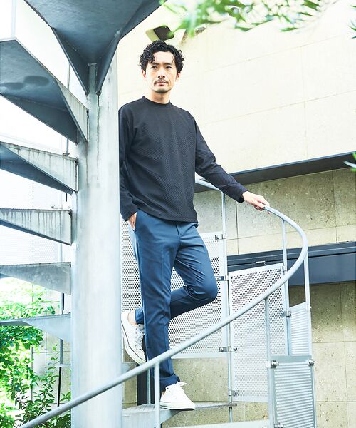 ABAHOUSE / アバハウス Tシャツ | ジオメトリックリンクス 長袖Tシャツ | 詳細6