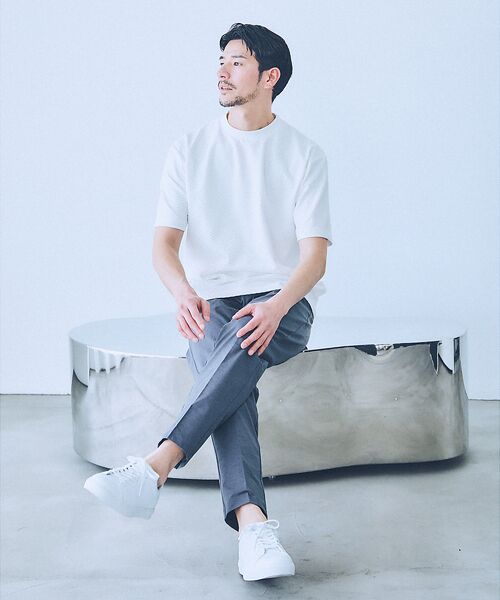 ABAHOUSE / アバハウス Tシャツ | ジオメトリックリンクス 半袖Tシャツ | 詳細1