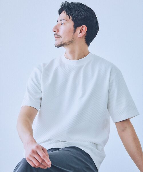 ABAHOUSE / アバハウス Tシャツ | ジオメトリックリンクス 半袖Tシャツ | 詳細8