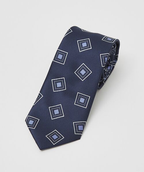 ABAHOUSE/アバハウス 【ウォッシャブル】小紋柄 ネクタイ ネイビー F ABAHOUSE/アバハウス 【ウォッシャブル】小紋柄 ネクタイ ネイビー F
