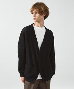 ABAHOUSE / アバハウス カーディガン・ボレロ | 【メッシュニット】ドライタッチ 比翼 カーディガン / シアーカーディガン