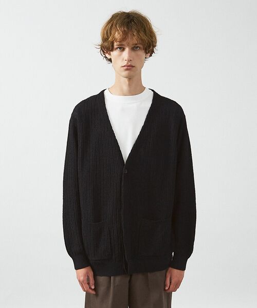 ABAHOUSE / アバハウス カーディガン・ボレロ | 【メッシュニット】ドライタッチ 比翼 カーディガン / シアーカーディガン | 詳細6