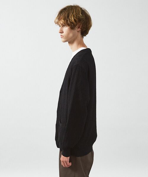 ABAHOUSE / アバハウス カーディガン・ボレロ | 【メッシュニット】ドライタッチ 比翼 カーディガン / シアーカーディガン | 詳細7