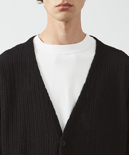 ABAHOUSE / アバハウス カーディガン・ボレロ | 【メッシュニット】ドライタッチ 比翼 カーディガン / シアーカーディガン | 詳細9