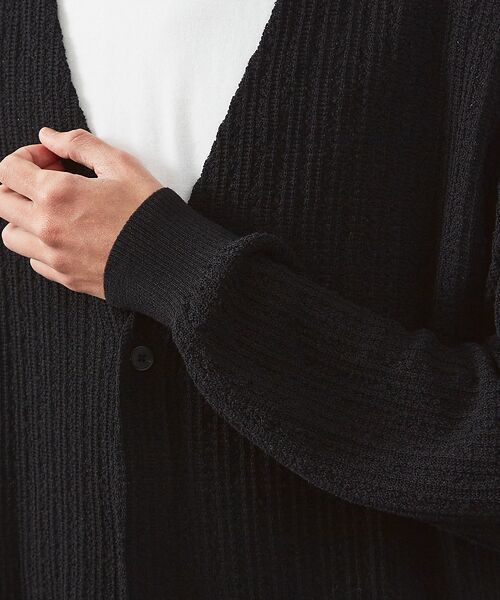 ABAHOUSE / アバハウス カーディガン・ボレロ | 【メッシュニット】ドライタッチ 比翼 カーディガン / シアーカーディガン | 詳細10