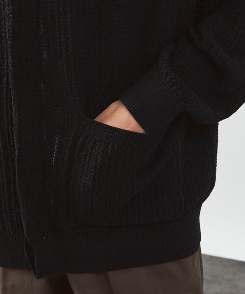 ABAHOUSE / アバハウス カーディガン・ボレロ | 【メッシュニット】ドライタッチ 比翼 カーディガン / シアーカーディガン | 詳細11