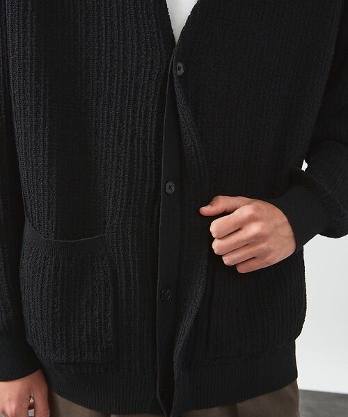 ABAHOUSE / アバハウス カーディガン・ボレロ | 【メッシュニット】ドライタッチ 比翼 カーディガン / シアーカーディガン | 詳細12
