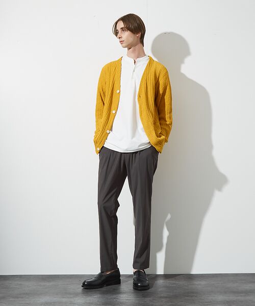 ABAHOUSE / アバハウス カーディガン・ボレロ | 【メッシュニット】ドライタッチ 比翼 カーディガン / シアーカーディガン | 詳細15