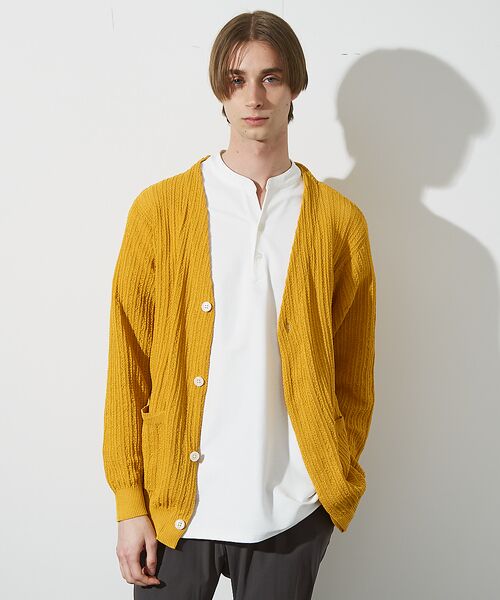 ABAHOUSE / アバハウス カーディガン・ボレロ | 【メッシュニット】ドライタッチ 比翼 カーディガン / シアーカーディガン | 詳細17