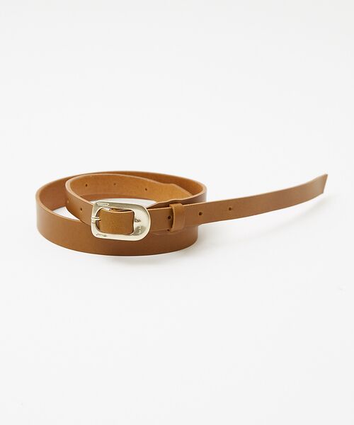 ABAHOUSE/アバハウス 【i`m here/アイムヒアー】Pulltab BELT / レザーベルト キャメル F ABAHOUSE/アバハウス 【i`m here/アイムヒアー】Pulltab BELT / レザーベルト キャメル F