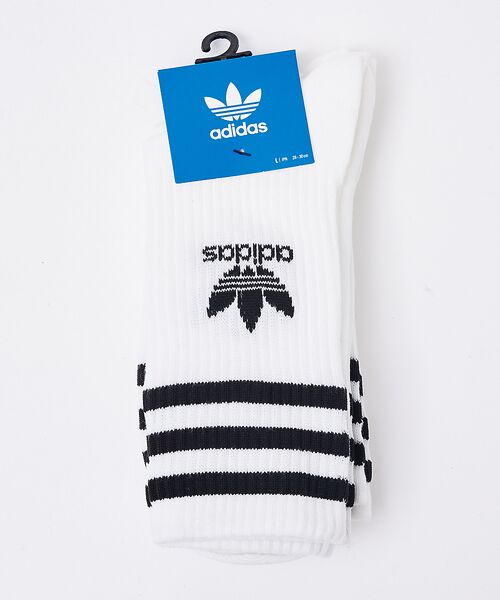 ABAHOUSE / アバハウス ソックス | 【adidas / アディダス】ミッドカット クルーソックス 3足組 | 詳細1