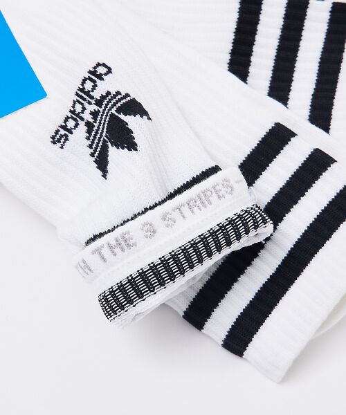 ABAHOUSE / アバハウス ソックス | 【adidas / アディダス】ミッドカット クルーソックス 3足組 | 詳細4