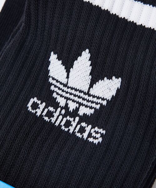 ABAHOUSE / アバハウス ソックス | 【adidas / アディダス】ミッドカット クルーソックス 3足組 | 詳細5