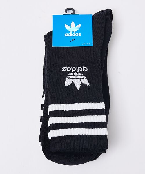 ABAHOUSE / アバハウス ソックス | 【adidas / アディダス】ミッドカット クルーソックス 3足組 | 詳細6