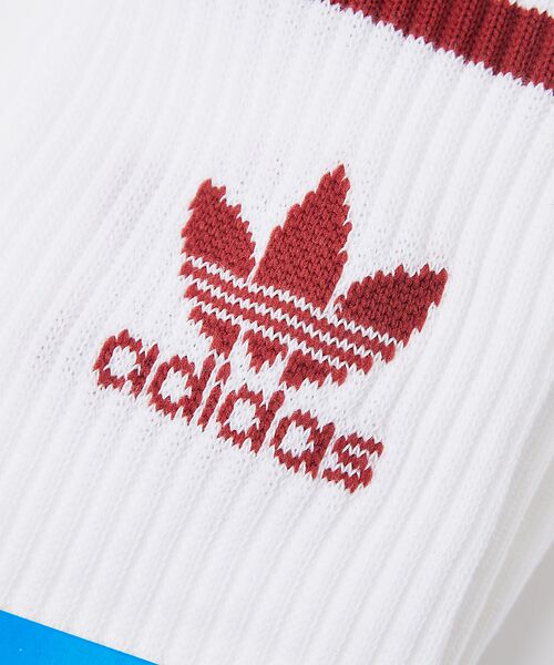 ABAHOUSE / アバハウス ソックス | 【adidas / アディダス】ミッドカット クルーソックス 3足組 | 詳細10
