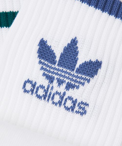 ABAHOUSE / アバハウス ソックス | 【adidas / アディダス】ミッドカット クルーソックス 3足組 | 詳細11