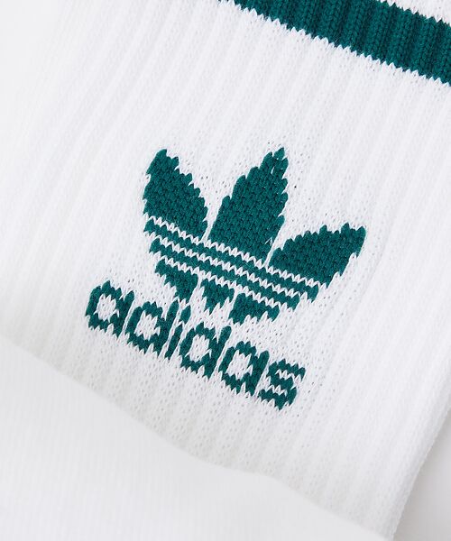 ABAHOUSE / アバハウス ソックス | 【adidas / アディダス】ミッドカット クルーソックス 3足組 | 詳細12