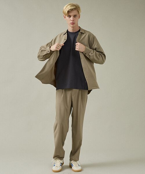 ABAHOUSE / アバハウス シャツ・ブラウス | 【セットアップ対応】Vネック スキッパー シャツ / イージーケア / ストレッ | 詳細14