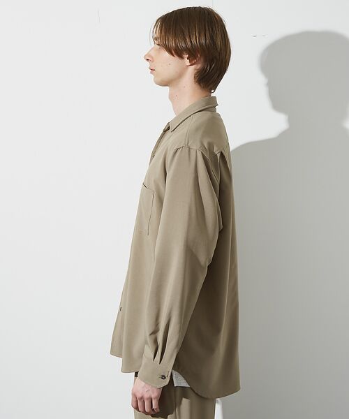 ABAHOUSE / アバハウス シャツ・ブラウス | 【セットアップ対応】Vネック スキッパー シャツ / イージーケア / ストレッ | 詳細3