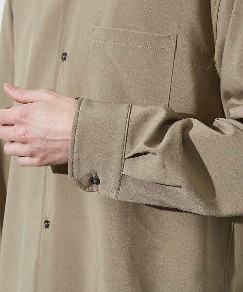 ABAHOUSE / アバハウス シャツ・ブラウス | 【セットアップ対応】Vネック スキッパー シャツ / イージーケア / ストレッ | 詳細6