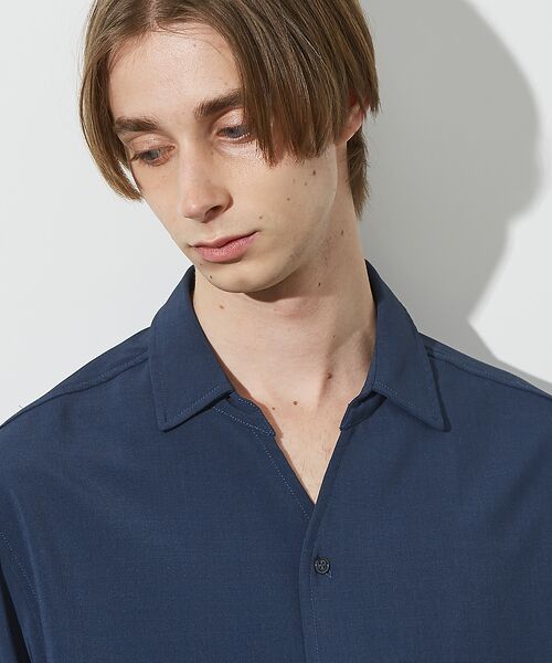 ABAHOUSE / アバハウス シャツ・ブラウス | 【セットアップ対応】Vネック スキッパー シャツ / イージーケア / ストレッ | 詳細18