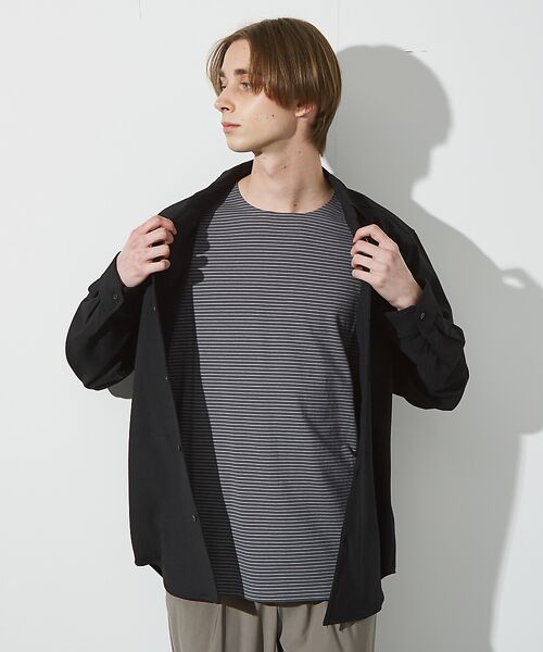 ABAHOUSE / アバハウス シャツ・ブラウス | 【セットアップ対応】Vネック スキッパー シャツ / イージーケア / ストレッ | 詳細24