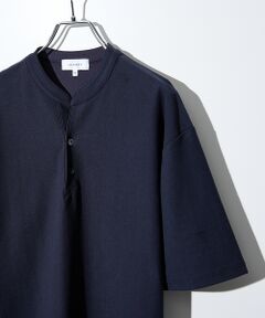 ABAHOUSE / アバハウス Tシャツ | 【接触冷感】Vネック スキッパーTシャツ/ヘンリーネック/COVEROSS(R)