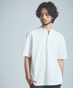 ABAHOUSE / アバハウス Tシャツ | 【接触冷感】Vネック スキッパーTシャツ/ヘンリーネック/COVEROSS(R)