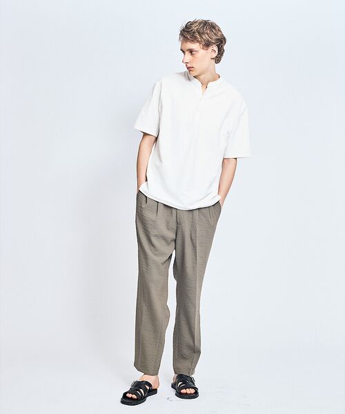 ABAHOUSE / アバハウス Tシャツ | 【接触冷感】Vネック スキッパーTシャツ/ヘンリーネック/COVEROSS(R) | 詳細1