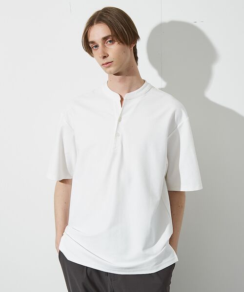 ABAHOUSE / アバハウス Tシャツ | 【接触冷感】Vネック スキッパーTシャツ/ヘンリーネック/COVEROSS(R) | 詳細9