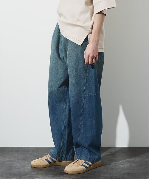 ABAHOUSE / アバハウス デニムパンツ | 【ヴィンテージ加工】 LIGHT CURVED DENIM /ワイドデニム/ライ | 詳細22