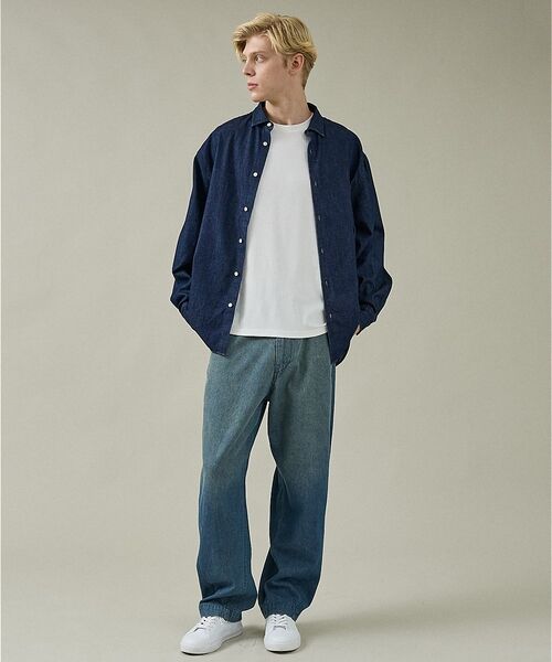 ABAHOUSE / アバハウス デニムパンツ | 【ヴィンテージ加工】 LIGHT CURVED DENIM /ワイドデニム/ライ | 詳細26