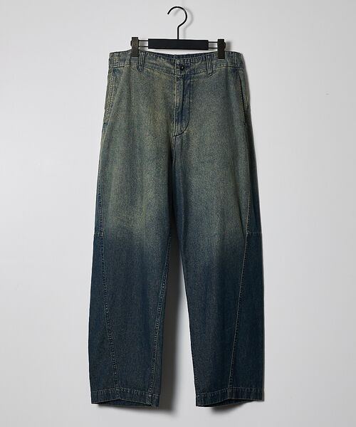 ABAHOUSE / アバハウス デニムパンツ | 【ヴィンテージ加工】 LIGHT CURVED DENIM /ワイドデニム/ライ | 詳細30