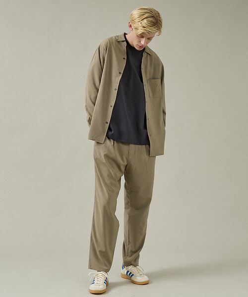 ABAHOUSE / アバハウス パンツ | 【セットアップ対応】1タックテーパード イージーパンツ / イージーケア / ス | 詳細13