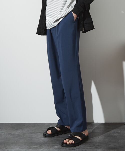 ABAHOUSE / アバハウス パンツ | 【セットアップ対応】1タックテーパード イージーパンツ / イージーケア / ス | 詳細16