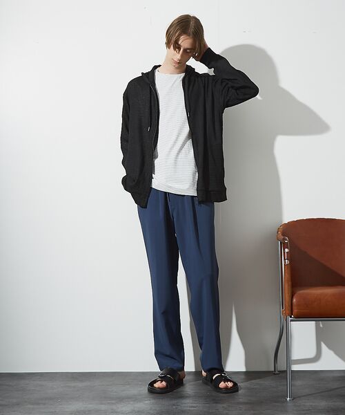 ABAHOUSE / アバハウス パンツ | 【セットアップ対応】1タックテーパード イージーパンツ / イージーケア / ス | 詳細17