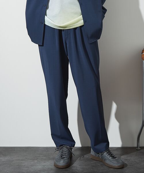 ABAHOUSE / アバハウス パンツ | 【セットアップ対応】1タックテーパード イージーパンツ / イージーケア / ス | 詳細18
