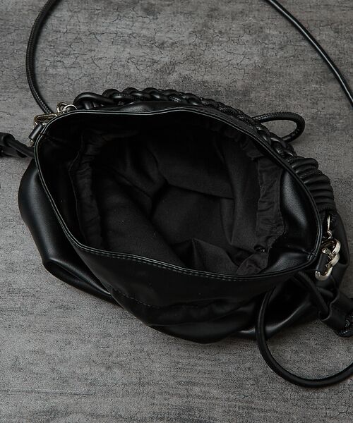 ABAHOUSE / アバハウス ショルダーバッグ | 【マルチウェイ】 フェイクレザー 巾着ショルダーバッグ / ユニセックス | 詳細23