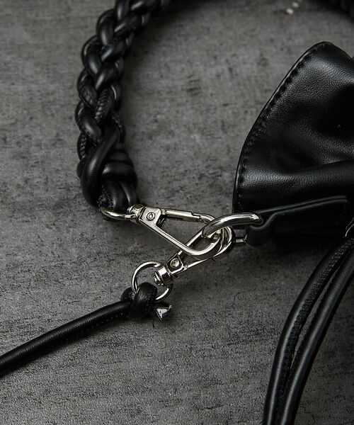 ABAHOUSE / アバハウス ショルダーバッグ | 【マルチウェイ】 フェイクレザー 巾着ショルダーバッグ / ユニセックス | 詳細26