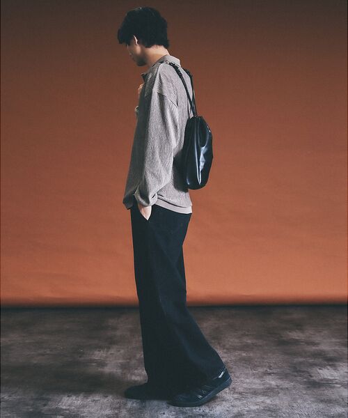 ABAHOUSE / アバハウス リュック・バックパック | 【マルチウェイ】 フェイクレザー 巾着ナップサック / ショルダーバッグ / ユ | 詳細9