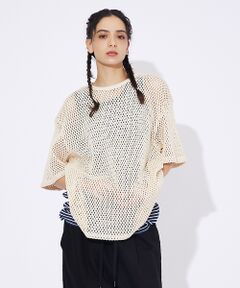 ABAHOUSE / アバハウス Tシャツ | 【Revo.レボ】コットンメッシュTシャツ/レイヤードTee/ユニセックス