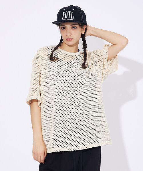 ABAHOUSE / アバハウス Tシャツ | 【Revo.レボ】コットンメッシュTシャツ/レイヤードTee/ユニセックス | 詳細6