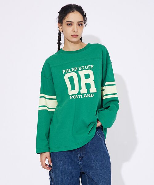 ABAHOUSE / アバハウス Tシャツ | 【POLeR/ポーラー】 FOOTBALL SHIRT/フットボール　ロングtシ | 詳細2