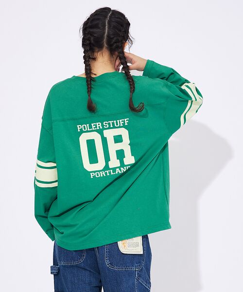 ABAHOUSE / アバハウス Tシャツ | 【POLeR/ポーラー】 FOOTBALL SHIRT/フットボール　ロングtシ | 詳細4