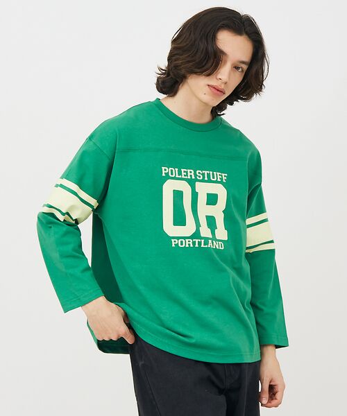 ABAHOUSE / アバハウス Tシャツ | 【POLeR/ポーラー】 FOOTBALL SHIRT/フットボール　ロングtシ | 詳細6